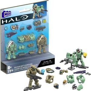 USED Mega Bloks Bazaar Battleground Halo Infinite Weather Action Figure 79 PCS